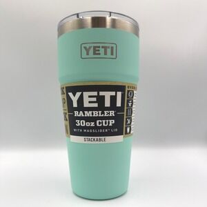YETI Rambler 30oz Stackable Cup Seafoam MagSlider Lid **NEW - SEE DESCRIPTION**